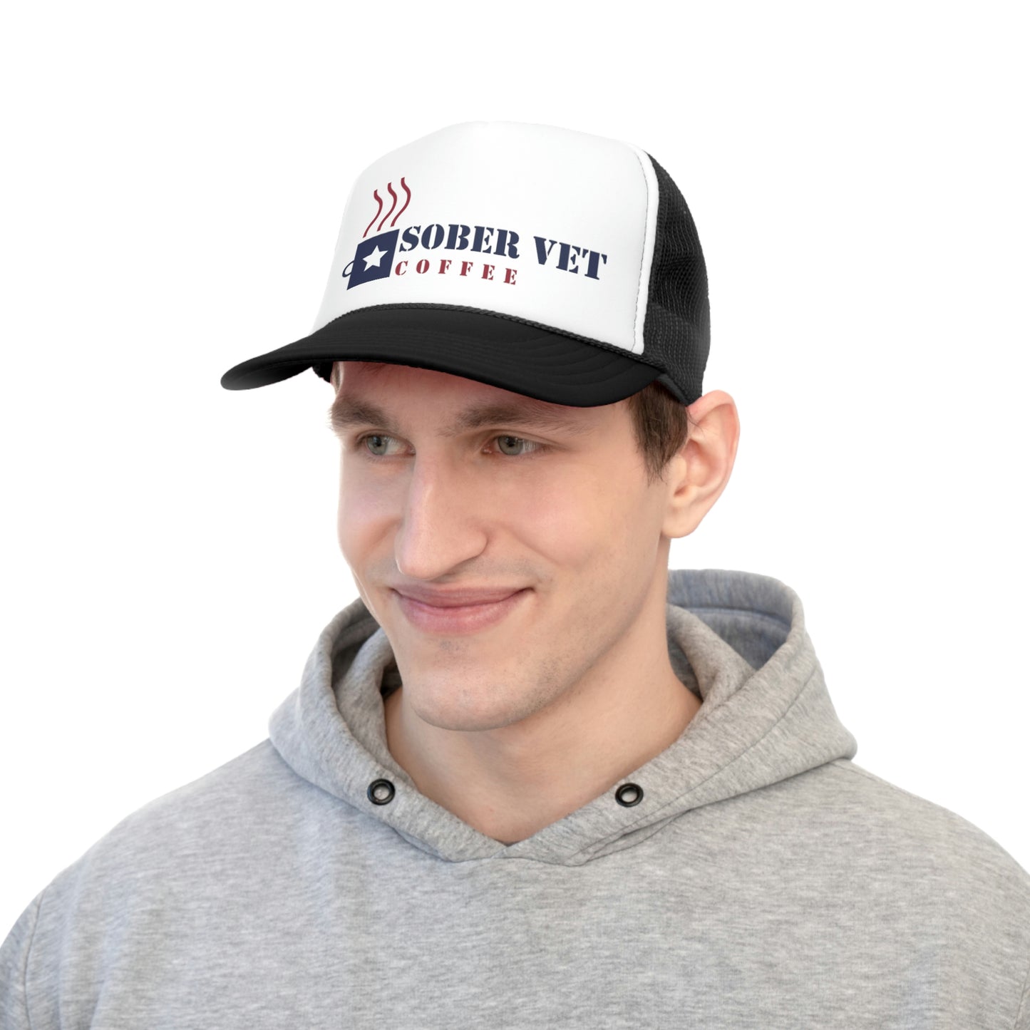 Sober Vet Coffee Trucker Hat